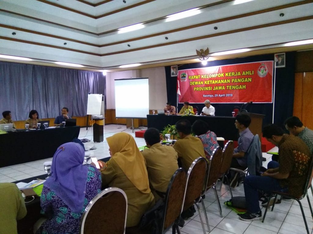 Rapat Pokja Ahli Dewan Ketahanan Pangan Provinsi Jawa Tengah
